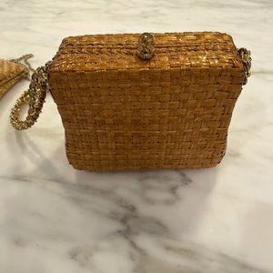 Vintage Rodo Italian wicker shoulder bag